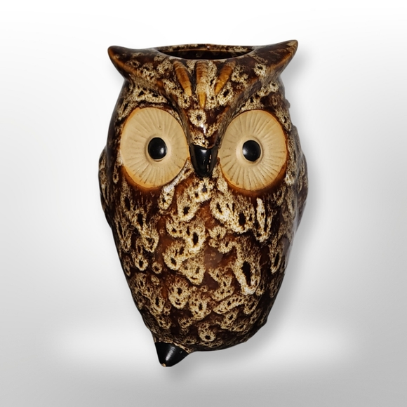 Ceramic Owl Vase - Picture 4 of 8